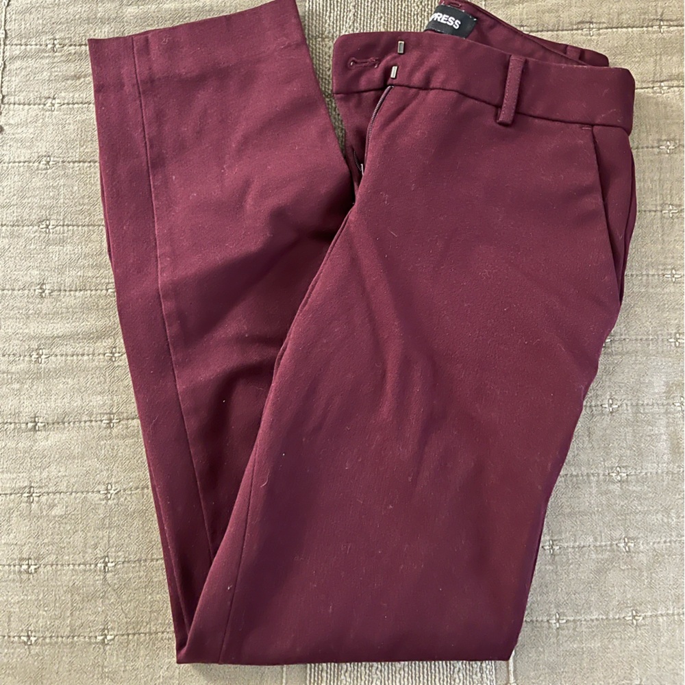Express Maroon Trousers